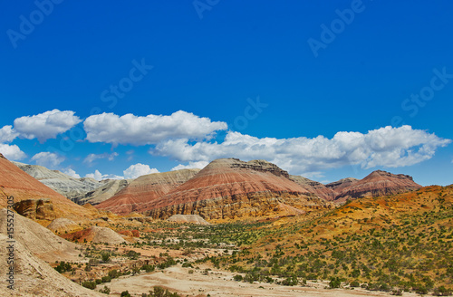 Takyr in Aktau mountains in Altyn-Emel National Park, Kazakhstan