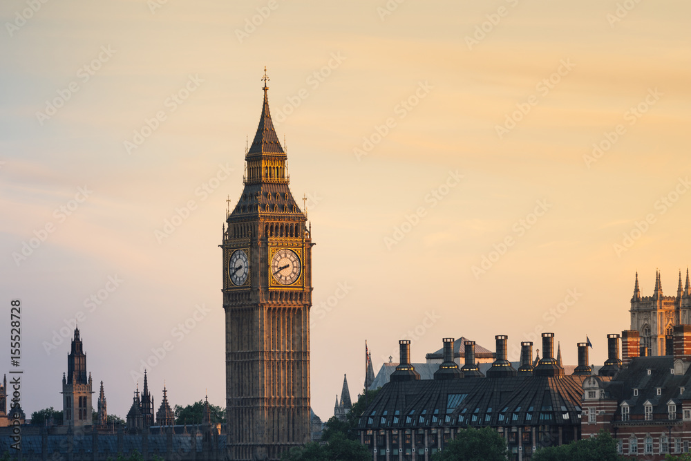 London panorama with Big Ben