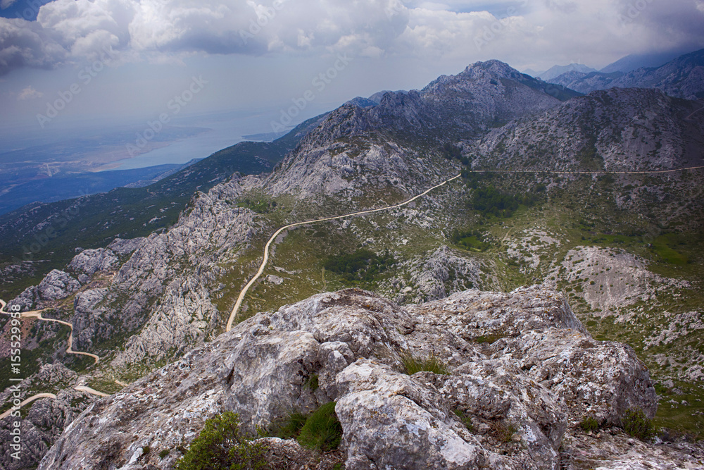 Obraz premium Tulove grede, on Velebit mountain, landscape