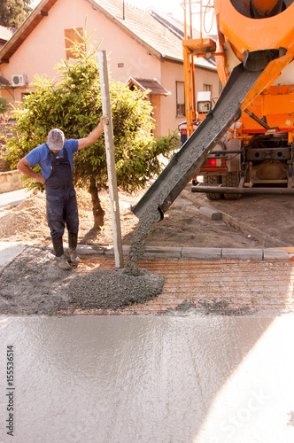 Concrete parking places