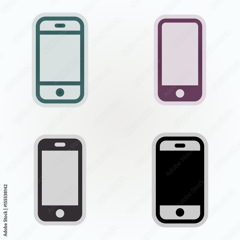 Vector illustration on a theme Phone, smartphone Vector illustration on a theme Phone, smartphone