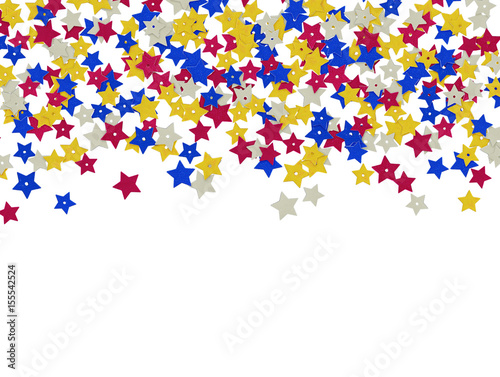 Colorful star shape sequins...