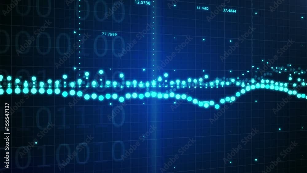 Abstract futuristic binary code walls background