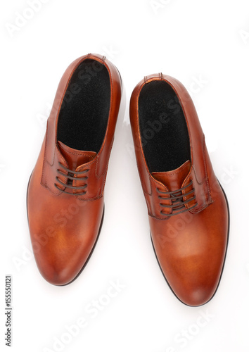 Brown elegant men shoes
