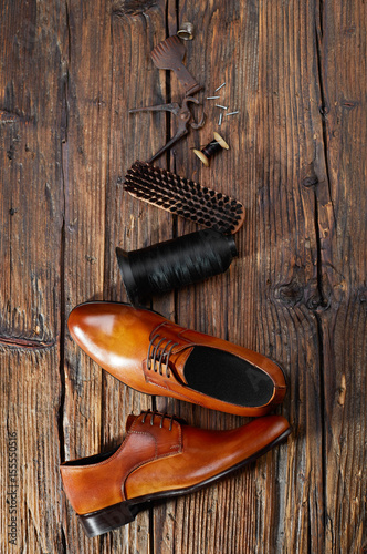 Elegant shoes and craft tools