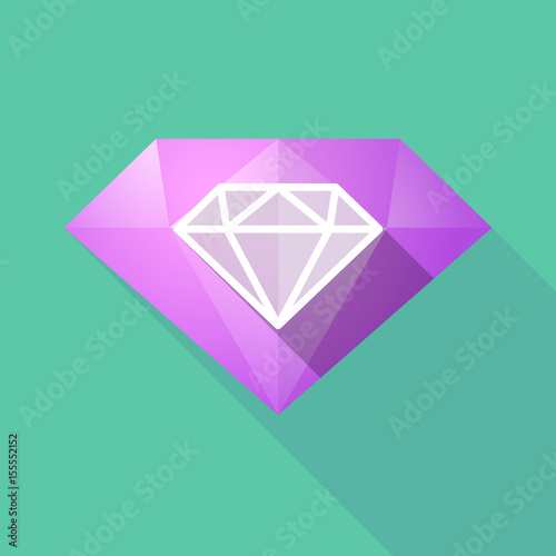 Long shadow diamond with a diamond