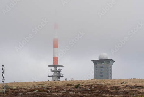 summit of Brokcen - the highest hill in Harz moutains in Germany photo