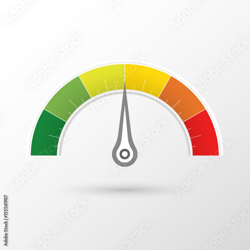 Modern Speedometer Interface clock speedo