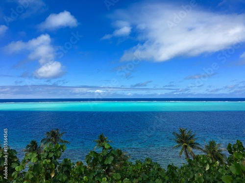 Beautiful view on the turquoise lagoon of Huahine, Tahiti, French Polynesia © Thorsten