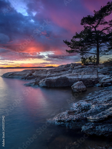 Sunset at Skår