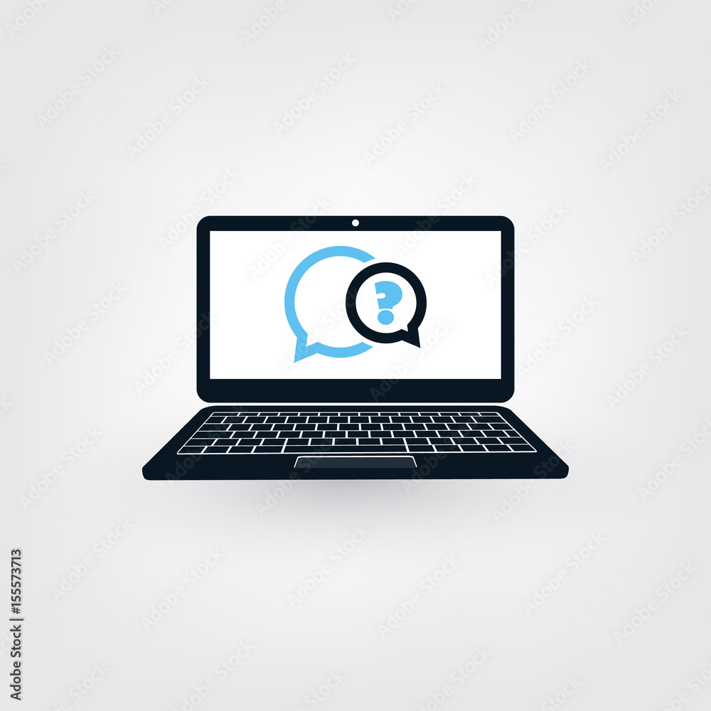 AI, Voice Assistant, Speech Driven Modern User Interface on Laptop Computer AI, Voice Assistant, Speech Driven Modern User Interface on Laptop Computer