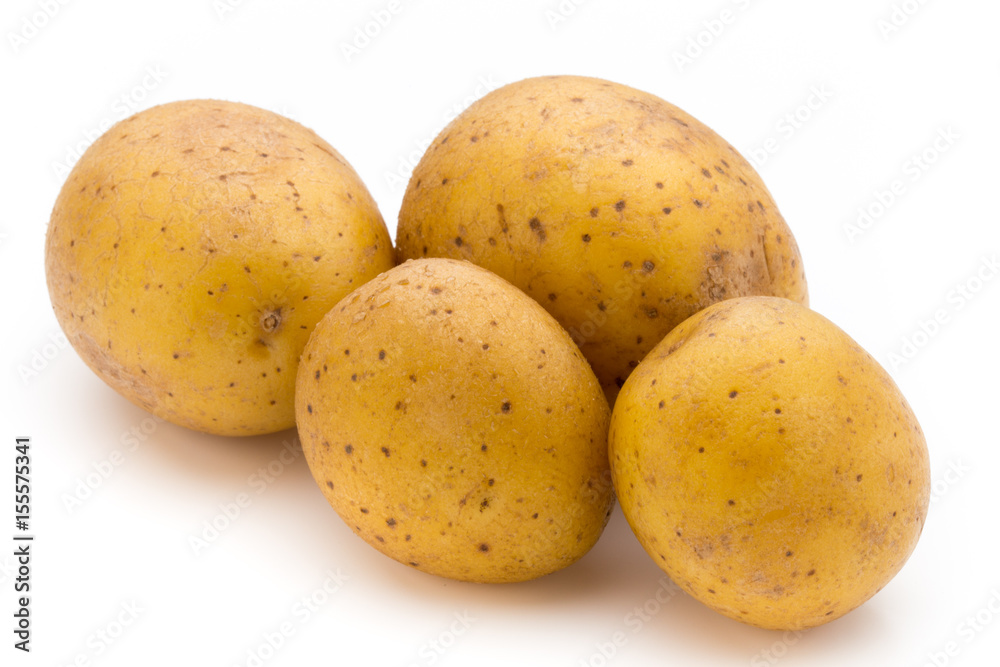Raw potato isolated on white background. Raw potato isolated on white background.