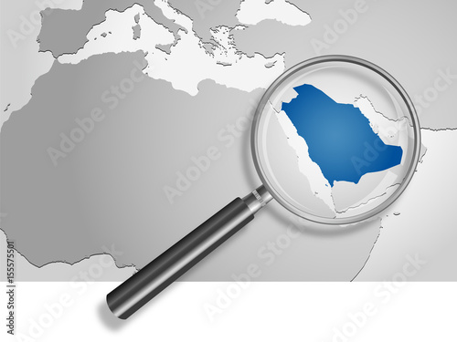 Landkarte *** Saudi-Arabien
