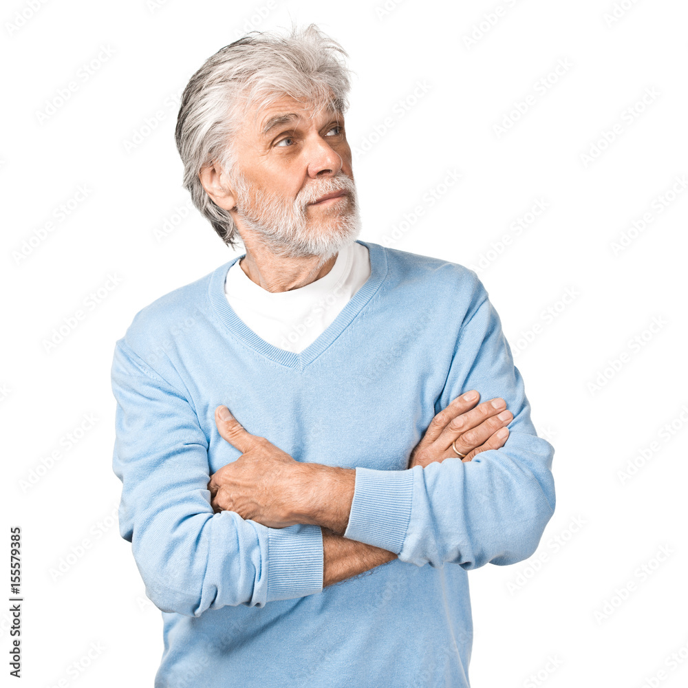 Senior denkt nach Senior denkt nach