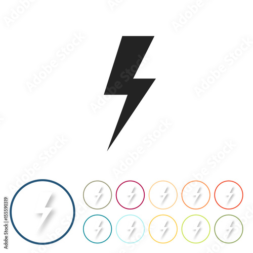 Bunte 3D Buttons - Blitz