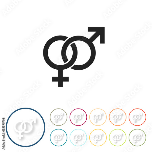 Bunte 3D Buttons - Sex