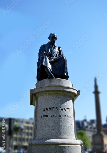 Statue of James Watt, inventor of the steam engine photo