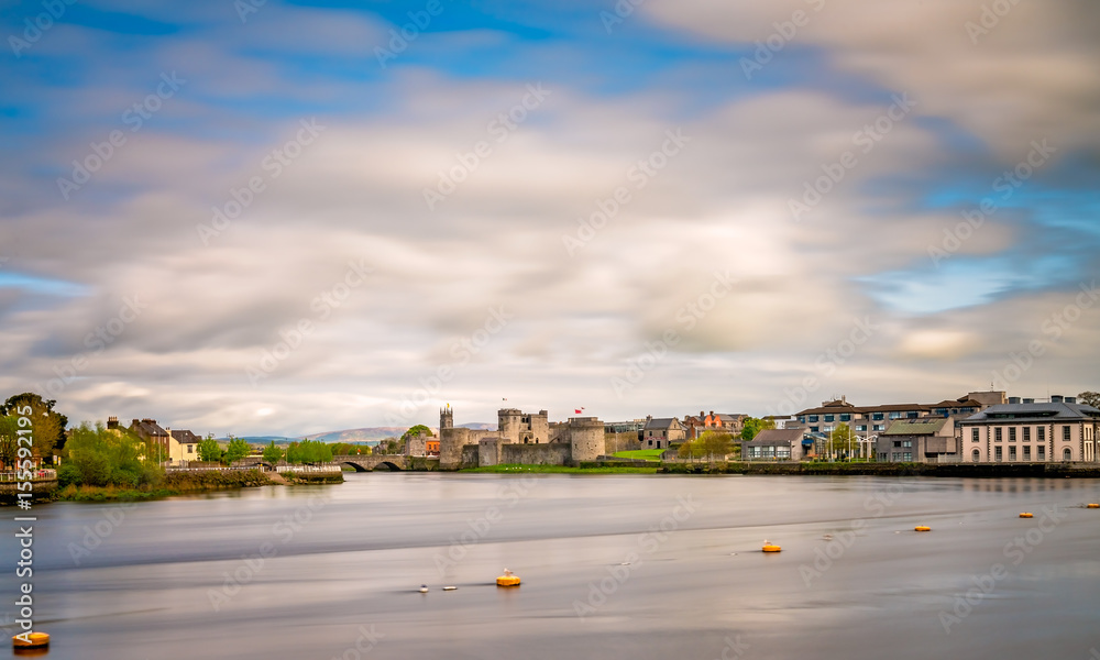 Shannon river and the King Johns Castle