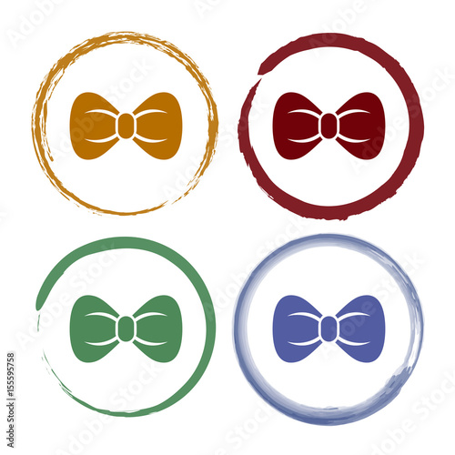 Pinselstrich Icon Set - Schleife