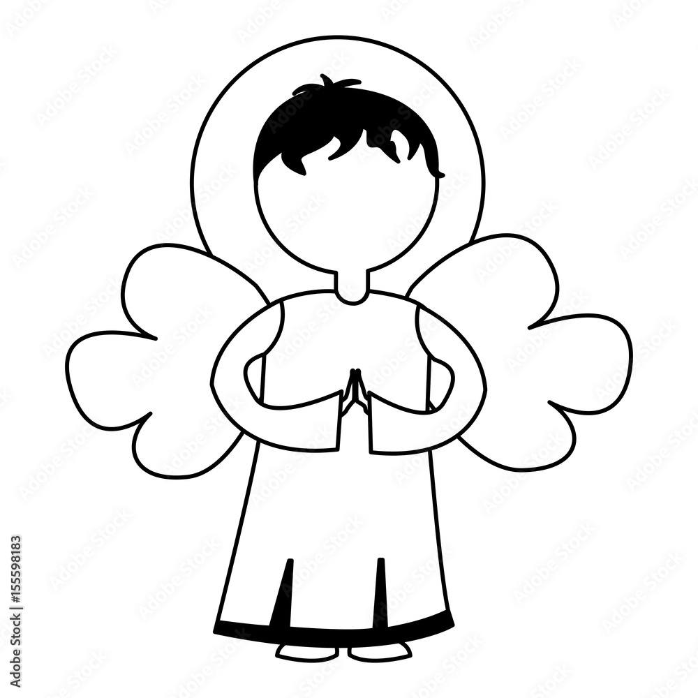 cute angel manger character vector illustration design cute angel manger character vector illustration design