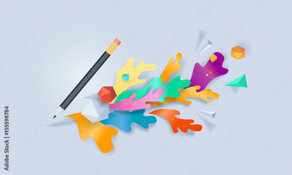 Creative concept banner. Vector illustration for blogging, copywriting, content marketing and management. Creative concept banner. Vector illustration for blogging, copywriting, content marketing and management.