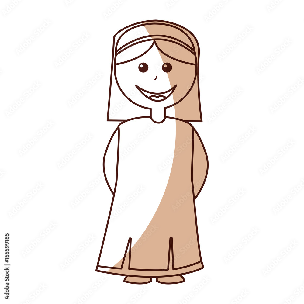 Shepherd manger character icon vector illustration design