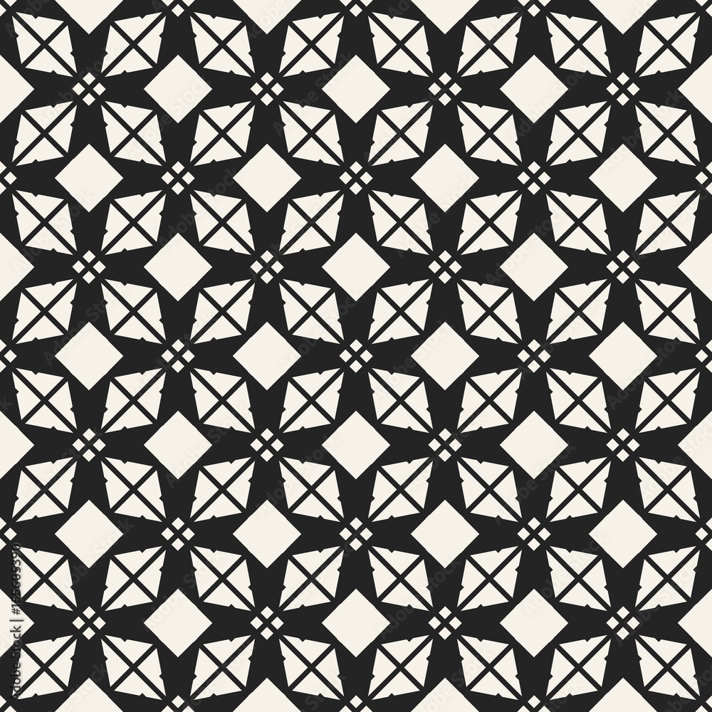 Abstract concept vector monochrome geometric pattern. Black and white minimal background. Creative illustration template. Seamless stylish texture. For wallpaper, surface, web design, textile, decor. Abstract concept vector monochrome geometric pattern. Black and white minimal background. Creative illustration template. Seamless stylish texture. For wallpaper, surface, web design, textile, decor.