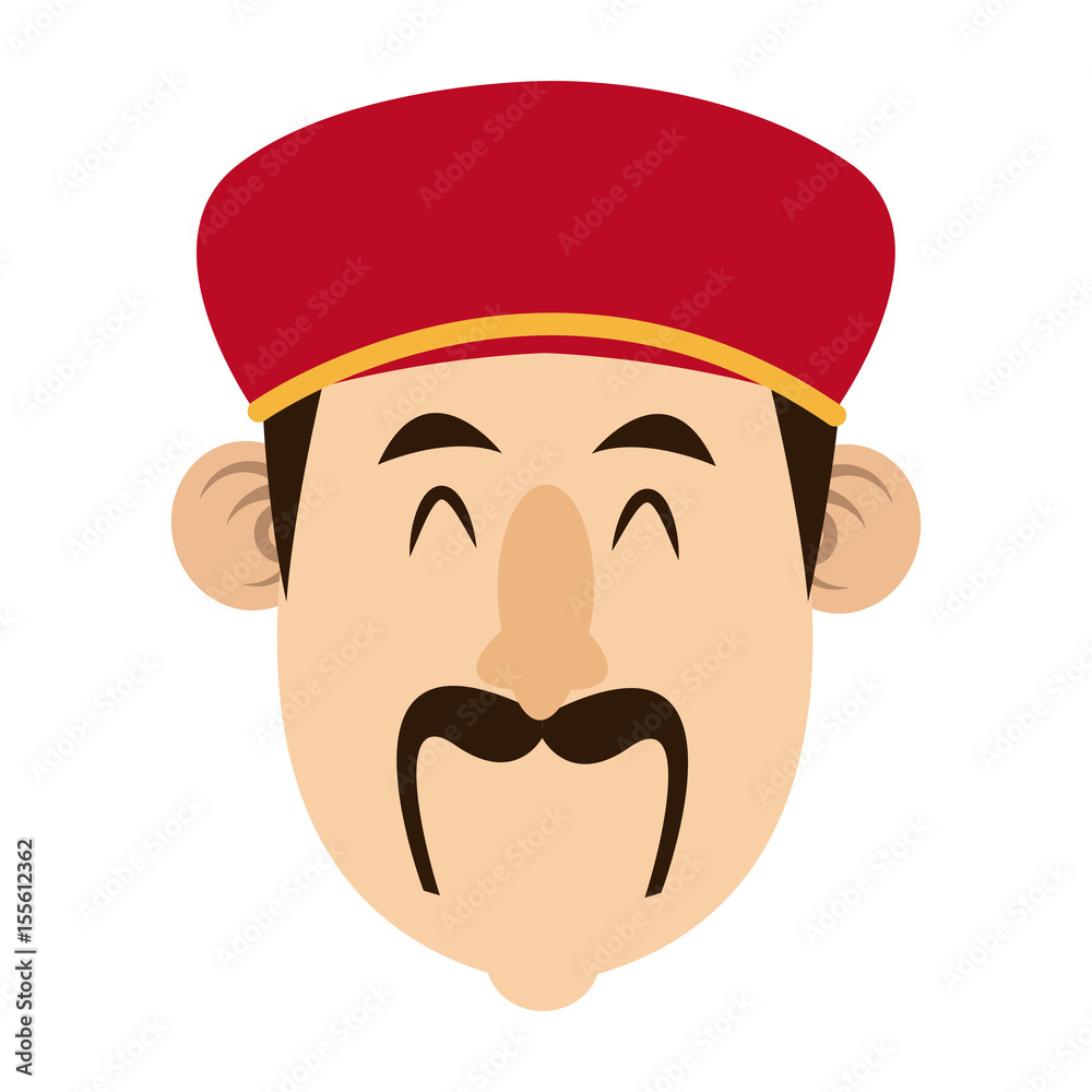 Obraz premium wise man epiphany manger character vector illustration design