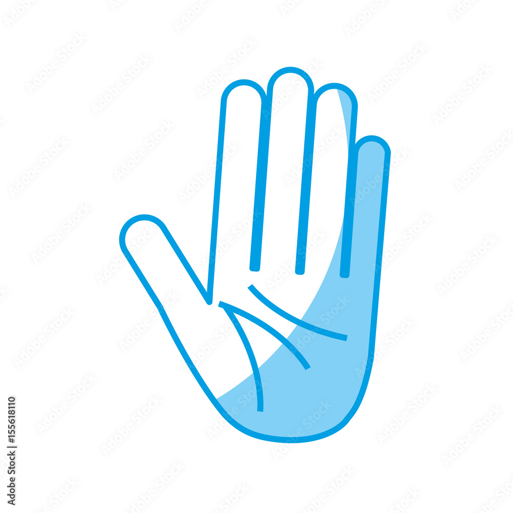 human hand icon over white background. vector illustration human hand icon over white background. vector illustration