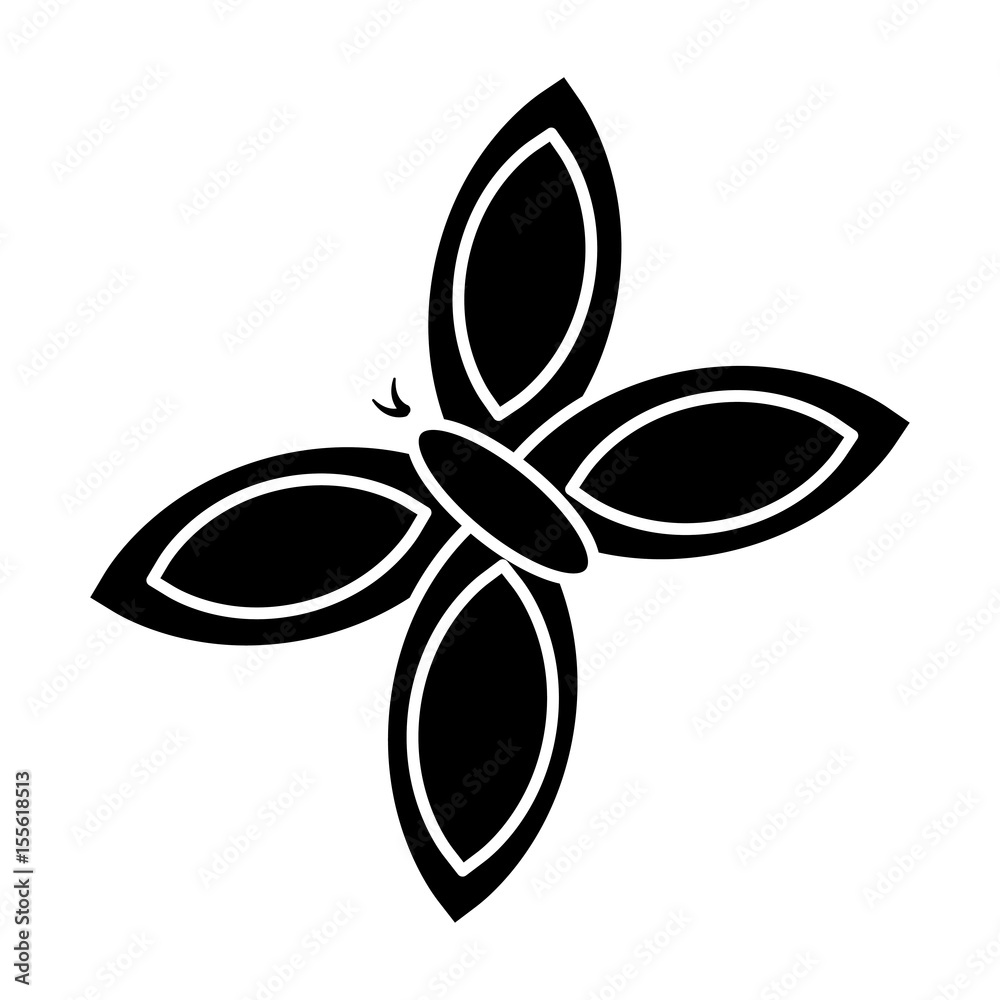 butterfly icon over white background. vector illustration butterfly icon over white background. vector illustration