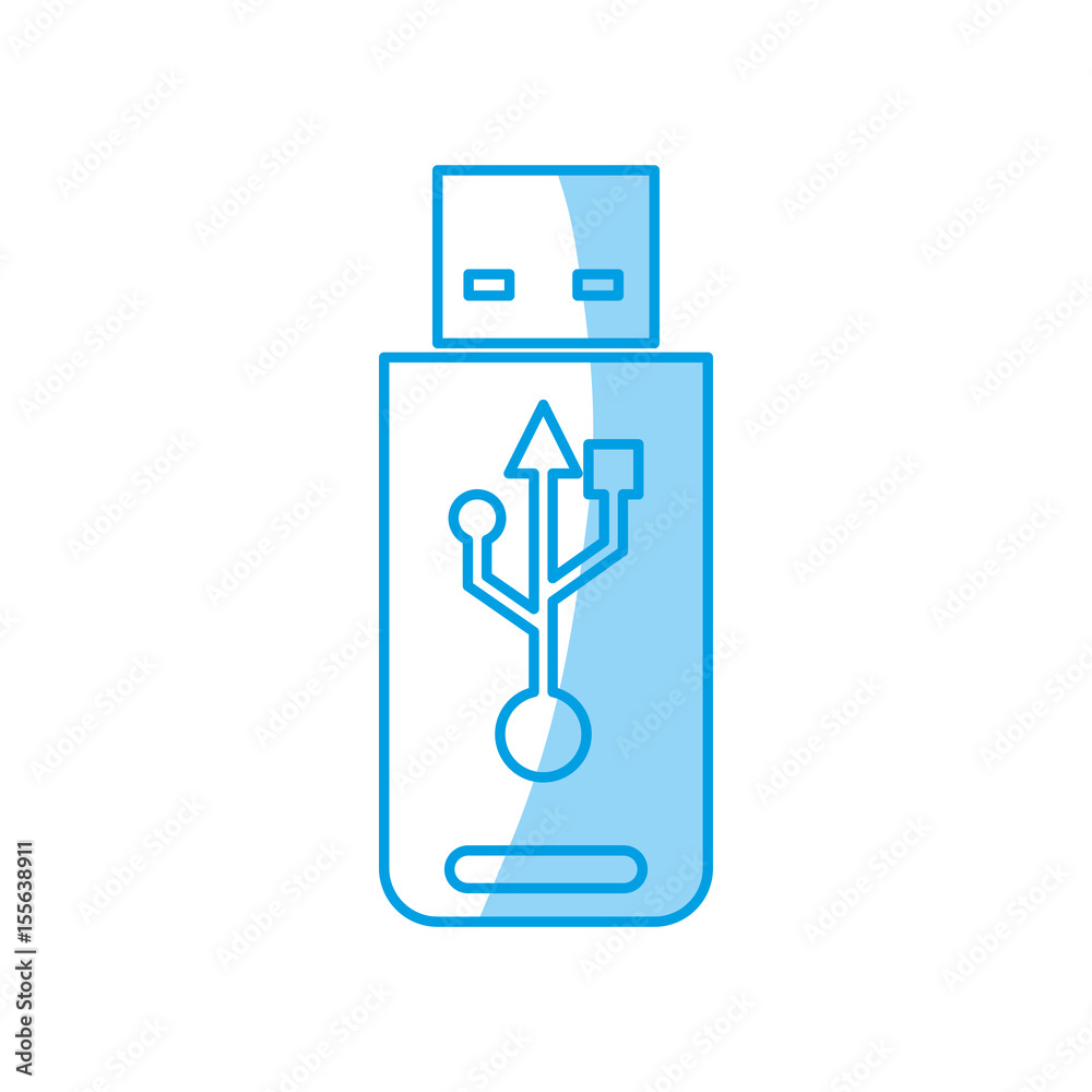 USB Storage technology icon vector ilustration
