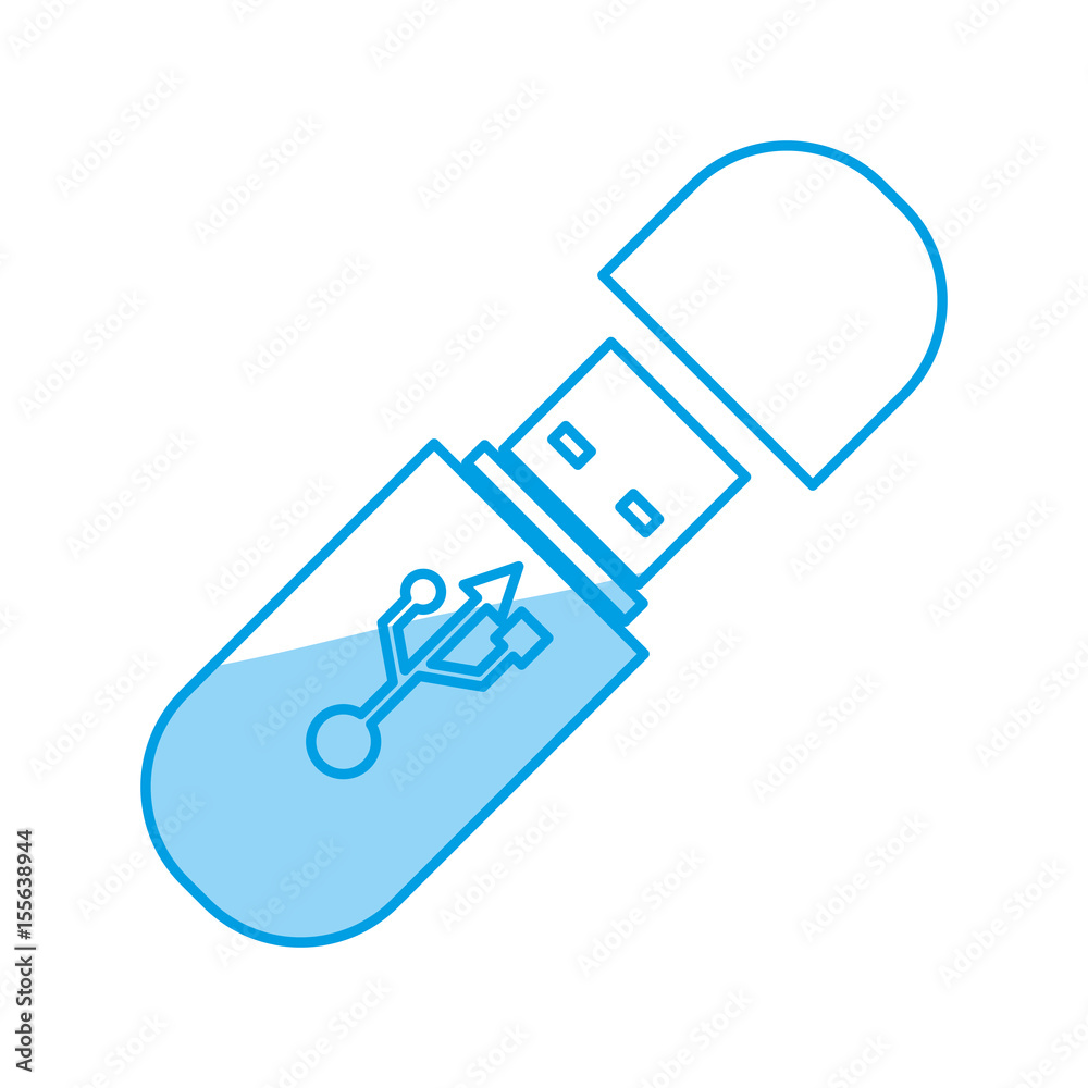 USB Storage technology icon vector ilustration USB Storage technology icon vector ilustration