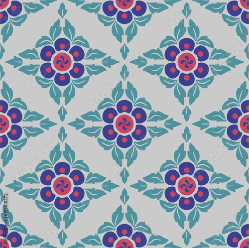 Geometric Flowers Pattern