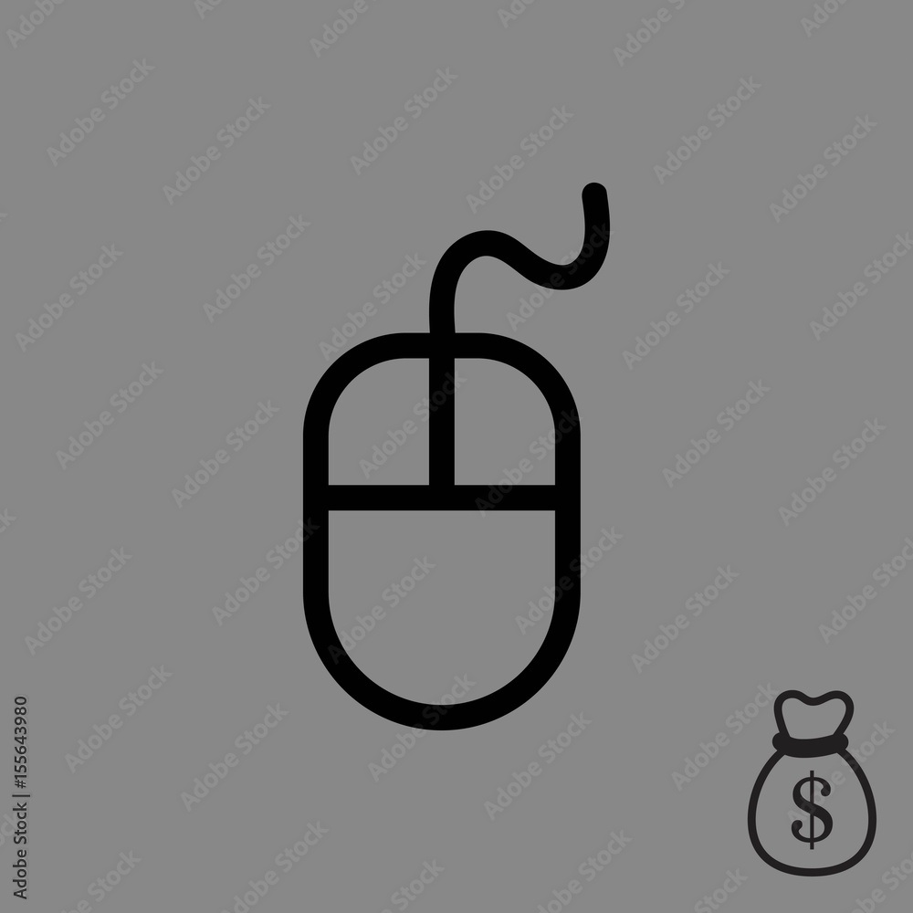 computer mouse icon stock vector illustration flat design computer mouse icon stock vector illustration flat design