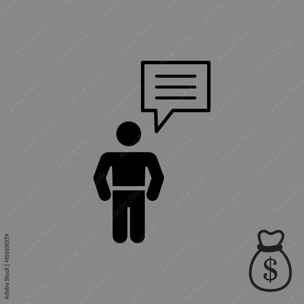 speaking of people, the chat icon stock vector illustration speaking of people, the chat icon stock vector illustration