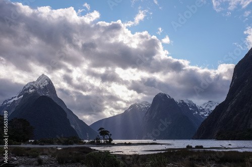 Beautiful landscape of fjord in New Zealand