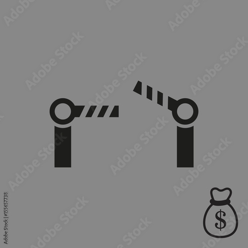 barrier icon stock vector illustration flat design