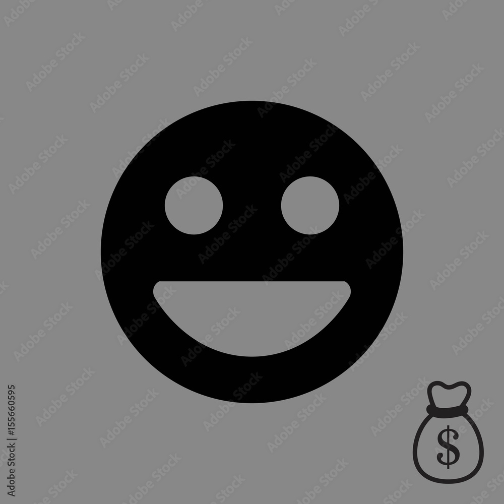 Smile icon stock vector illustration flat design Smile icon stock vector illustration flat design