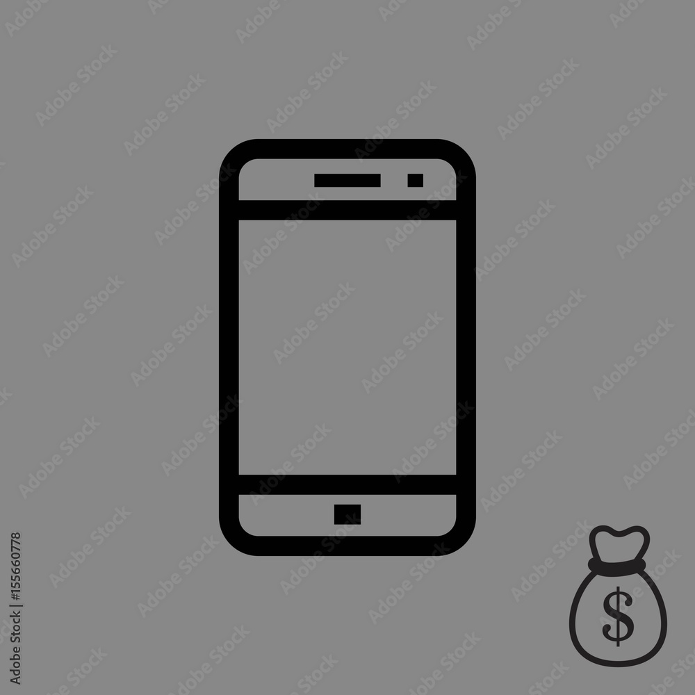 smartphone icon stock vector illustration flat design smartphone icon stock vector illustration flat design