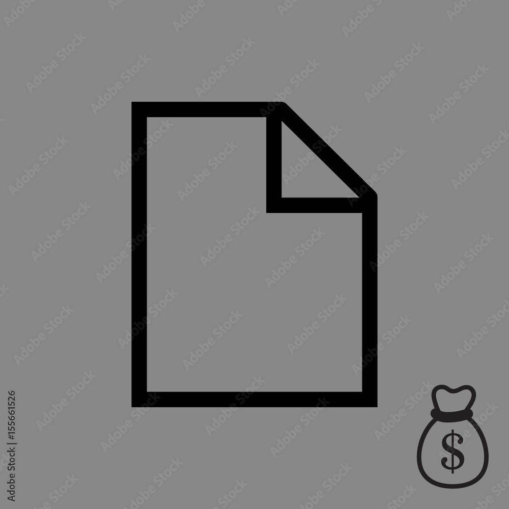 Blank sheet of paper icon stock vector illustration flat design Blank sheet of paper icon stock vector illustration flat design