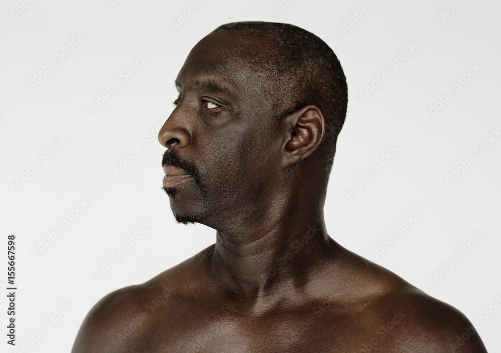African descent man in a shoot
