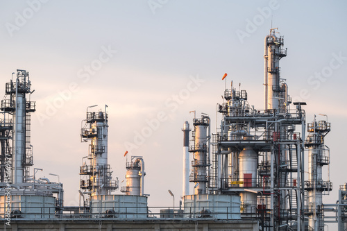 Oil refinery plant. Pipeline