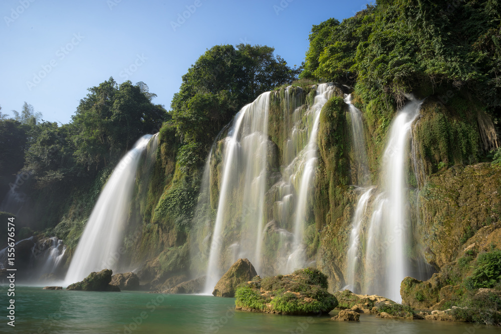 Ban Gioc waterfall in north of Vietnam.