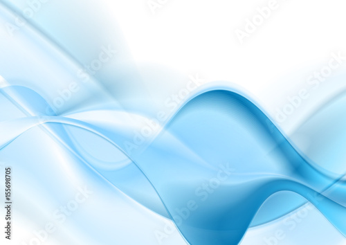Blue and white abstract wavy background