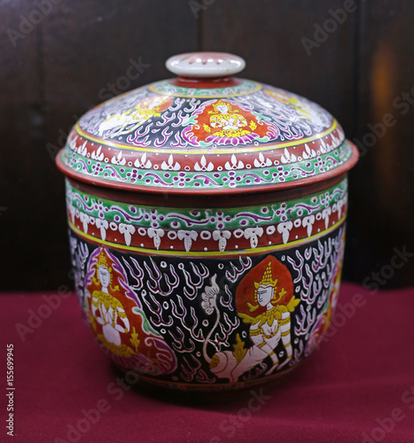 Thai ceramic handmade bowl.
