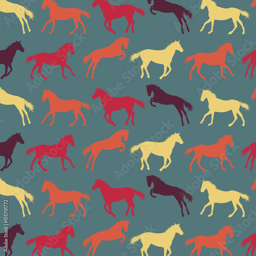Horse pattern abstract vector