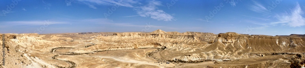 Panoramic view of Canyon Ein Avdat Panoramic view of Canyon Ein Avdat