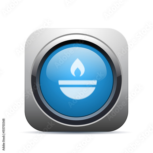 Square Push-Button - Vector