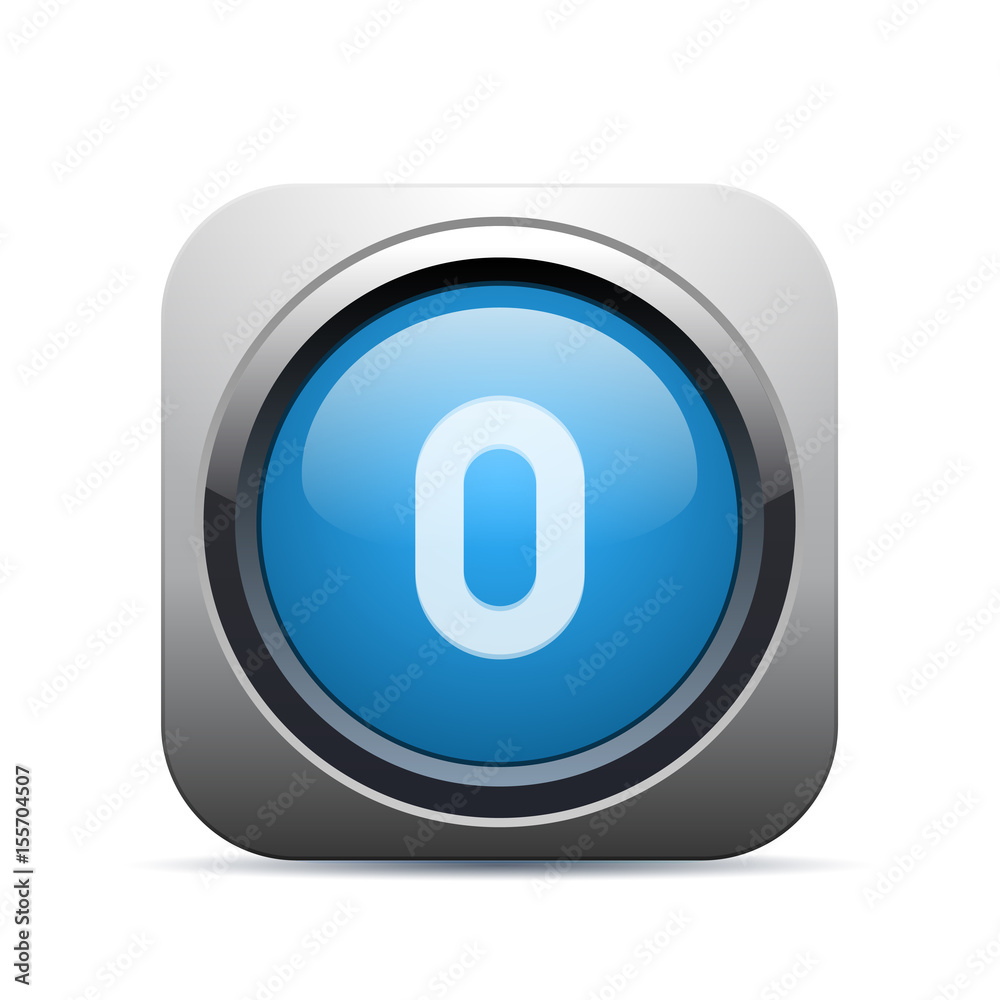 Square Push-Button - Vector