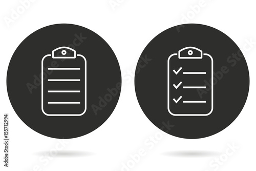 Clipboard - vector icon.